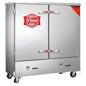 Tủ nấu cơm công nghiệp 24 khay dùng gas