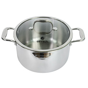 Nồi inox 3 lớp cao cấp đáy liền Tri-max XS EL-3748 size 24cm