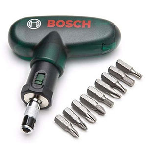 Bộ mũi vặn vít cầm tay 10 món Bosch 2607019510