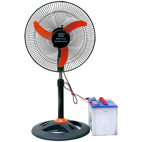 Quạt đứng kẹp ắc quy 12V Điện Cơ 91 QRTH/AQT (Chưa bao gồm ắc quy)