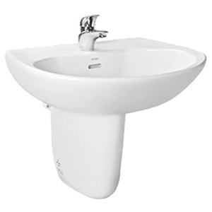 Chậu rửa mặt chân lửng Toto LHT236CS (530mm x 465mm)