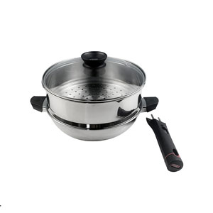 Bộ nồi chảo Kims Cook Blackcube 3 lớp đúc liền đáy từ T&K F00001602