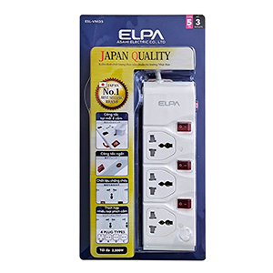 Ổ cắm điện ELPA ESL-VNI35 3 ổ điện, 3 công tắc, 5m