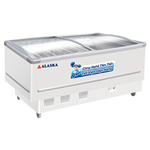 Tủ đông nằm kính cong Alaska KN-400 400 lít
