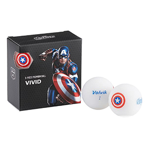 Bóng golf Volvik Marvel Capital America Pack (hộp 4 quả)