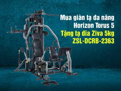 Mua giàn tạ đa năng Horizon Torus 5 tặng 4 tạ đĩa Ziva 5kg ZSL-DCRB-2363 Mua giàn tạ đa năng Horizon Torus 5 tặng 4 tạ đĩa Ziva 5kg ZSL-DCRB-2363