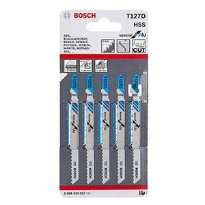 Bộ 5 lưỡi cưa lọng sắt Bosch T 127 D - 2608631017