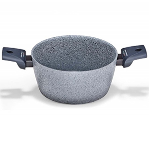 Nồi nấu tráng phủ 3 lớp chống dính Moneta Greystone 24cm