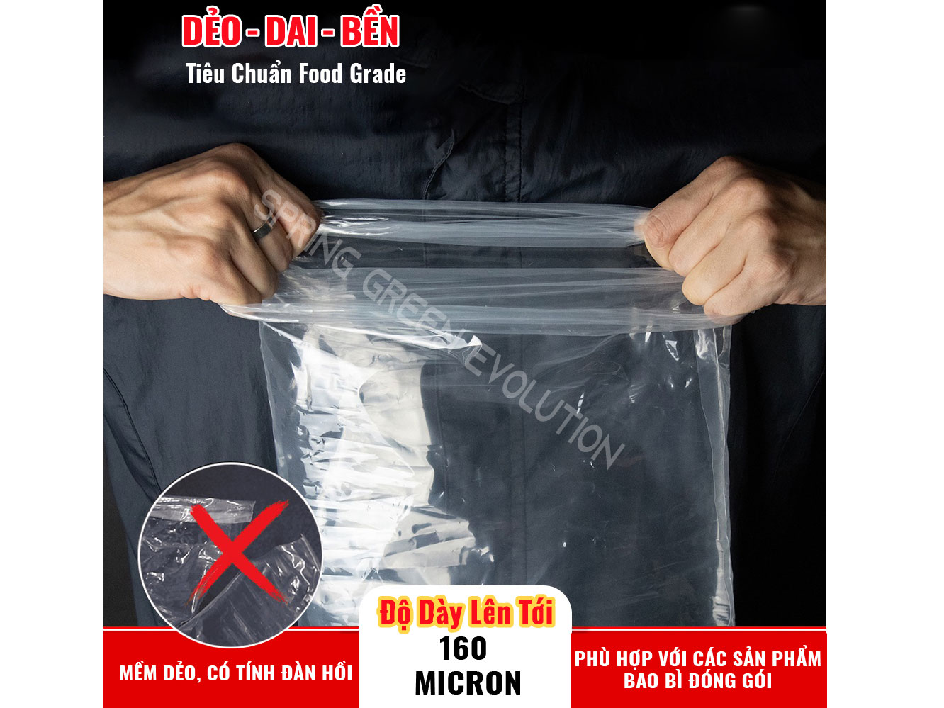 Túi hút chân không mặt trơn B1D Túi hút chân không mặt trơn B1D