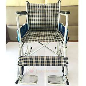 Xe lăn tay khung thép sơn tĩnh điện GBM-041