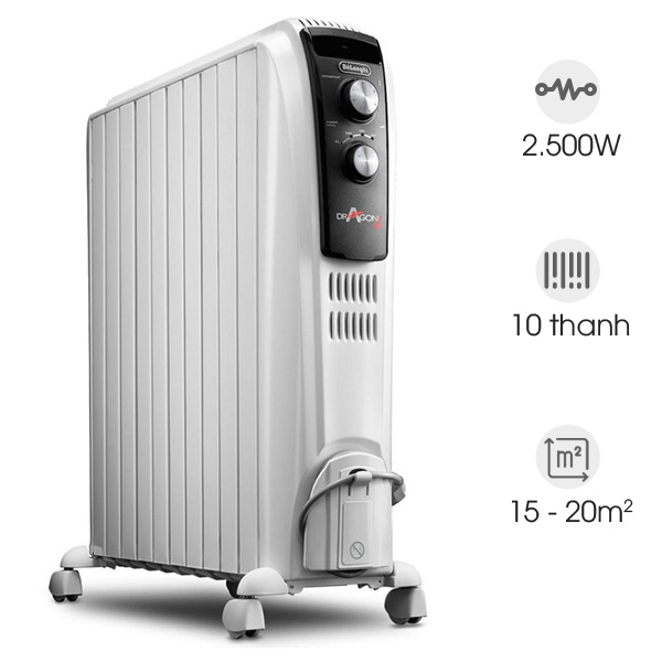 Máy sưởi dầu DeLonghi TRD4 1025 (10 thanh)