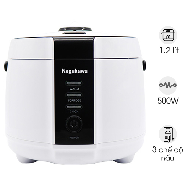Nồi cơm điện đa năng Nagakawa NAG0131 (1,2 lít)