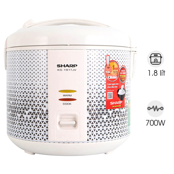 Nồi cơm điện nắp gài Sharp KS-181TJV 1.8 lít