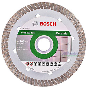 Đĩa cắt kim cương Turbo 105mm x 16mm Ceramic Bosch 2608603615