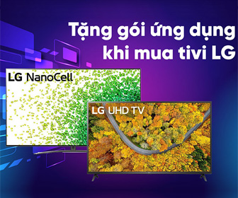 Tặng gói ứng dụng khi mua Tivi Lg