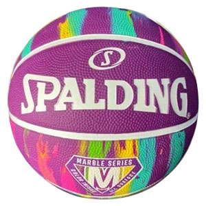 Bóng rổ Spalding Marble Purple Outdoor Size 6