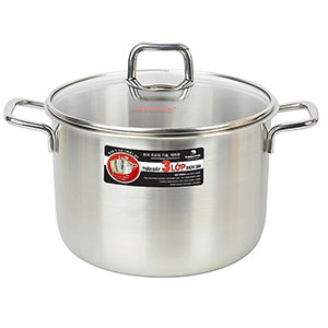 Nồi hầm inox 3 lớp Happy Cook Alvar nắp kính 26cm SP26-ALVG