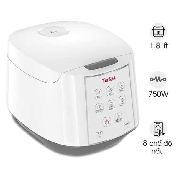 Nồi cơm điện tử Tefal RK733168 - 1.8 lít, 750W