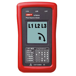 Thiết bị chỉ thị pha và chiều quay động cơ UNI-T UT261A