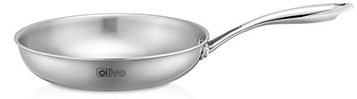 Chảo inox Olivo STEVE X 24cm loại không vung