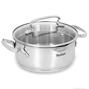 Nồi inox nắp kính 18cm Tefal Duetto Plus G7194355 / G7194356