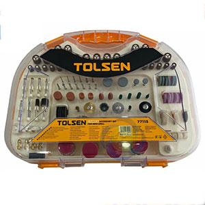 Bộ phụ kiện 250 chi tiết cho máy khoan mini Tolsen 77115