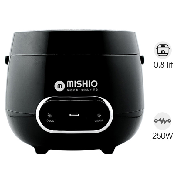 Nồi cơm điện men đá Mishio MK233 - 0.8 lít