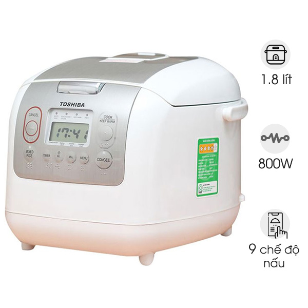 Nồi cơm điện tử 1.8 lít Toshiba RC18NMFVN (WT)