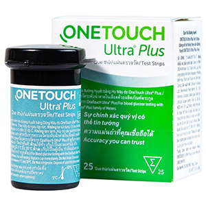 Que thử đường huyết Johnson & Johnson One Touch Ultra Plus Flex (Onetouch Ultra Plus B/25) (lọ 25 que)