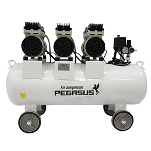 Máy nén khí không dầu Pegasus TM-OF1100*3 (180 lít - 4.5HP)