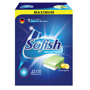 Viên rửa bát Sofish 100 viên (Maximum 100V)