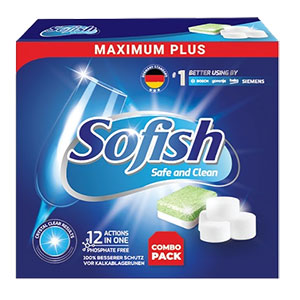 Combo muối + viên rửa Sofish Maximum Plus