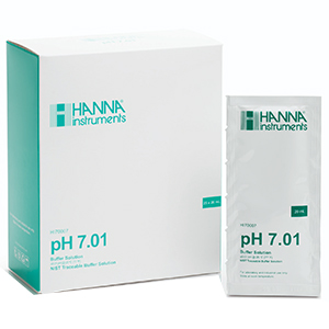 Dung dịch hiệu chuẩn pH 7.01 HI70007P (25 gói, dạng gói 20ml)