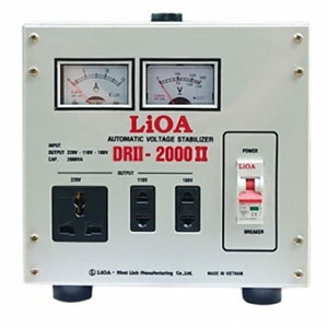 Ổn áp Lioa 1 pha 2 KVA DRII-2000II (50V - 250V)