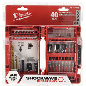 Bộ mũi khoan và vặn vít đa năng 40 chiếc Milwaukee 48-32-4006