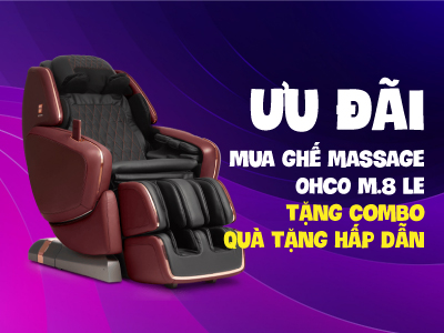 Tặng bộ quà 7 món khi mua ghế massage OHCO M.8 LE