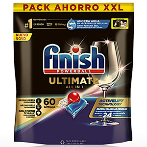 Viên rửa bát Finish Ultimate all in one (60 viên)