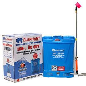 Bình xịt thuốc trừ sâu, côn trùng điện Elephant 16S (1 ắc quy)