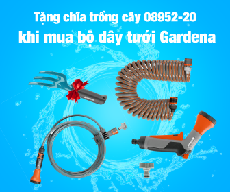 Tặng chĩa trồng cây 08952-20 khi mua bộ dây tưới Gardena