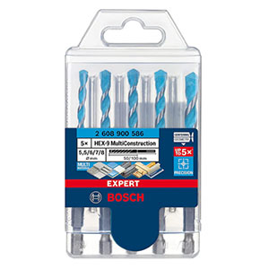 Bộ 5 mũi khoan đa năng Hex-9 Bosch 2608900586