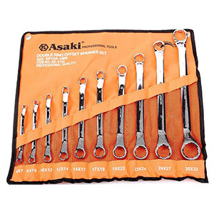 Bộ cờ lê 2 đầu vòng xi bóng Asaki AK-6144 (6mm - 32mm)