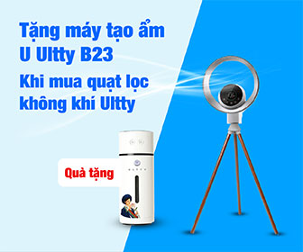 Tặng máy tạo ẩm U Ultty B23 khi mua quạt lọc không khí Ultty Tặng máy tạo ẩm U Ultty B23 khi mua quạt lọc không khí Ultty