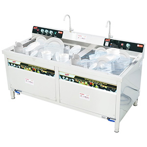 Máy rửa bát siêu âm chậu đôi Newsun NS-2400