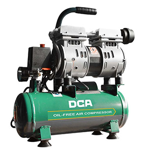 Máy nén khí không dầu mini DCA AQE1608 (550W - 8 lít)