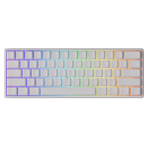 Bàn phím cơ MonsGeek FUN60 Max SP White/Black Akko Glare Magnetic Switches Tri-mode