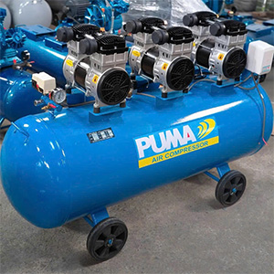 Máy nén khí không dầu Puma PK100500 10HP (220V - 200 lít, 3 đầu nén)