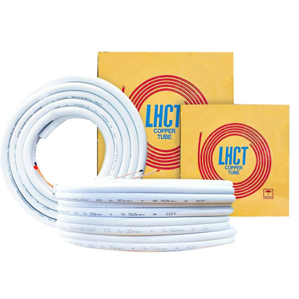 Ống đồng kèm bảo ôn cách nhiệt 6/16 dày 0.7mm