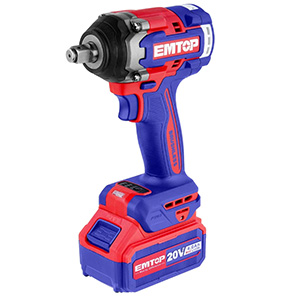 Máy siết bu lông dùng pin 20V Emtop ECIWL2050 (2 pin 4Ah, sạc)