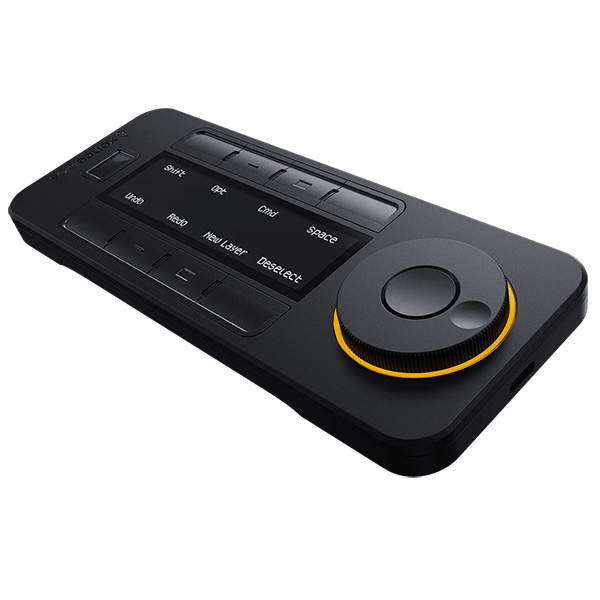 Điều khiển Remote Xencelabs Quick Keys Wireless màn hình Oled 40 phím tắt và vòng Dial