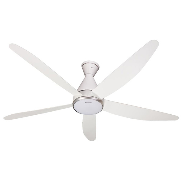 Quạt trần 5 cánh Panasonic F-60GFN (động cơ DC, màu trắng, đèn LED, remote)